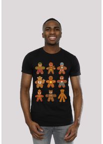 F4NT4STIC Herren T-Shirt "Marvel Universe Christmas Lebkuchen Avengers", schwarz, casual, Gr. XL, Obermaterial: 100% Baumwolle, Shirts, Print