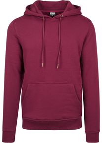 Urban Classics Herren Sweatshirt "Urban Classics Herren Basic Sweat Hoody", rot, Gr. S, unifarben, 63% Baumwolle, 37% Polyester, Sweatshirts
