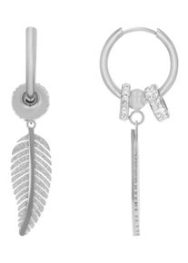 Adelia´s ADELIA ́S Damen Paar Ohrhänger "Neuheit 2025 - Damen Ohrhänger aus Edelstahl Ø 13 mm", Damen, Edelstahl, silber, Edelstahl, Ohrringe