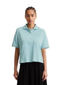 Marc O'Polo Damen Poloshirt "aus Piqué-Jersey", blau, casual, Gr. XS, MARC O'POLO DENIM, unifarben, Obermaterial: 100% Baumwolle, Shirts