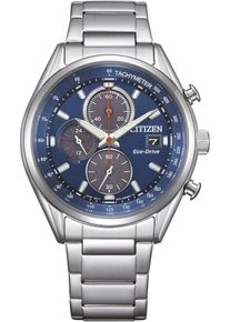 Citizen Herren Chronograph, silber, Armbanduhren, Armbanduhr, Herrenuhr, Solar, Stoppfunktion, Edelstahlarmband
