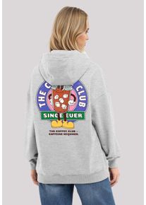 F4NT4STIC Damen Kapuzenpullover "Coffee Club", grau, casual, Gr. S, Obermaterial: 80% Baumwolle, 20% Polyester, Pullover, Premium Qualität