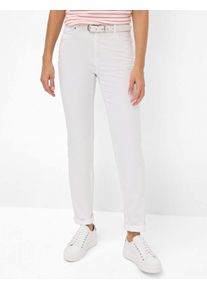 Brax Damen 5-Pocket-Hose "Style CAROLA", weiß, Gr. 88, 78% Baumwolle, 19% Lyocell, 3% Elasthan, Hosen