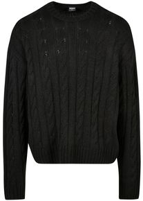 Urban Classics Herren Rundhalspullover "Urban Classics Herren Boxy Sweater", schwarz, klassisch, Gr. XXL, unifarben, 100% Polyacryl, Pullover