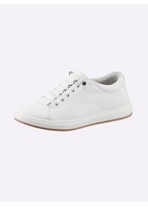 Andrea Conti Damen Sneaker, Gr. 37, weiß, Leder, Rindsleder, Glattleder, modisch, Schuhe