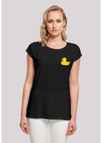 F4NT4STIC Damen T-Shirt "Yellow Rubber Duck SHORT SLEEVE", schwarz, casual, Gr. XXL, Obermaterial: 100% Baumwolle, Shirts, Print