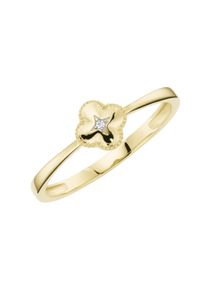 Luigi Merano Damen Goldring "mit Zirkonia, Gold 375", 60, Gelbgold 375, gold, Gelbgold 375, Fingerringe