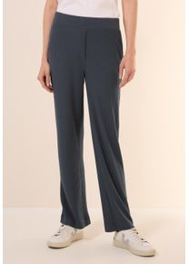 Cecil Damen Jerseyhosevolcanic grau, casual, Gr. S, unifarben, Stoff, 60% Polyester, 32% Viskose, 8% Elasthan, Hosen, im Loose Fit