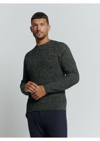 NO EXCESS Herren Strickpullover, blau, casual, Gr. XXXL, unifarben, meliert, Strick, Obermaterial: 60% Baumwolle, 40% Polyester, Pullover, in