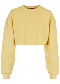 Urban Classics Damen Sweater "Urban Classics Damen", gelb, Gr. 4XL, unifarben, 100% Baumwolle, Sweatshirts