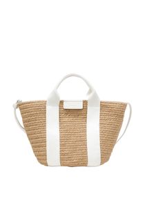 Marc O'Polo MARC O'POLO Damen Shopper "aus hochwertiger Jute", weiß, Jute, unifarben, Taschen