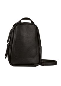 Tom Tailor Cityrucksack "Adela", schwarz, Polyurethane, modisch, Rucksäcke, aus Lederimtat in modernen Linienführung und abgesetzter Kantenfarbe