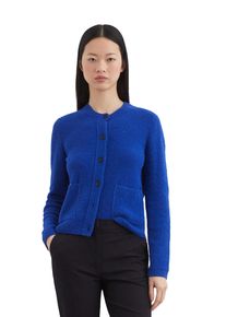 Marc O'Polo MARC O'POLO Damen Cardigan "aus softem Organic Cotton-Mix", blau, casual, Gr. L, unifarben, Obermaterial: 78% Baumwolle, 22% Polyamid, Strickjacken