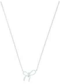 Amor Damen Kette mit Anhänger "Schleife, 2039962", Silber 925 (Sterlingsilber), L: 45cm B: 1,2mm, bunt, Silber 925 (Sterlingsilber), B:1,2mm,