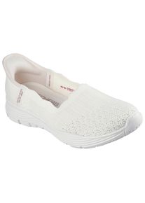 Skechers Damen Slip-On Sneaker "SEAGER-BELIEVE IT", Gr. 40, weiß, Textil, modisch, Schuhe, Slipper, Reha Schuh mit Handsfree Slip-ins Funktion
