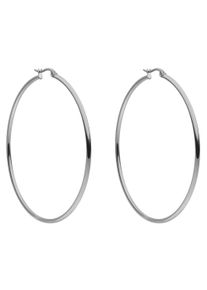 PURELEI Damen Paar Creolen "Schmuck Geschenk Hoops Ohrringe, 22151-Earring-Hoop", Edelstahl, silber, Edelstahl, Ohrringe