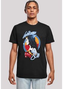 F4NT4STIC Herren T-Shirt "DC Comics Wonder Woman 84 Welcome To The 80s", schwarz, casual, Gr. 4XL, Obermaterial: 100% Baumwolle, Shirts,