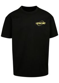 Herren T-Shirt "Upscale by Mister Tee Good Life Quest Oversize Tee", schwarz, casual, Gr. XL, UPSCALE BY MISTER TEE, bedruckt, 100% Baumwolle, Shirts
