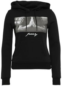 MisterTee Damen Rundhalspullover "MisterTee Damen Ladies Pray Hoody", schwarz, casual, Gr. XL, unifarben, 65% Baumwolle, 35% Polyester, Pullover