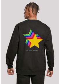 F4NT4STIC Herren Kapuzenpullover "SIlvester Party Happy People Only", schwarz, casual, Gr. XS, Obermaterial: 50% Baumwolle, 50% Polyester, Pullover,