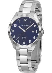 Atrium Damen Quarzuhr, silber, Armbanduhren, Armbanduhr, Herrenuhr, Damenuhr, Saphirglas, Edelstahlarmband