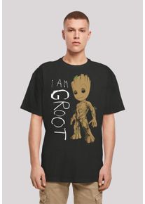 F4NT4STIC Herren T-Shirt "Marvel Guardians of the Galaxy Groot", schwarz, casual, Gr. XXXL, Obermaterial: 100% Baumwolle, Shirts, Print