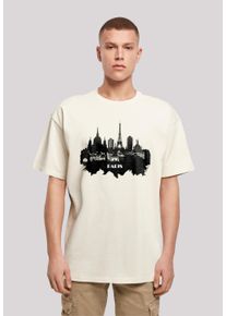 F4NT4STIC Herren T-Shirt "PARIS SKYLINE OVERSIZE TEE", beige, casual, Gr. XXXL, Obermaterial: 100% Baumwolle, Shirts, Print
