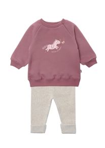 Liliput Kinder Sweatanzug "Einhorn", rosa, Gr. 62, bedruckt, 80% Baumwolle, 20% Polyester, Sportanzüge, bestehend aus Leggings und Sweatshirt