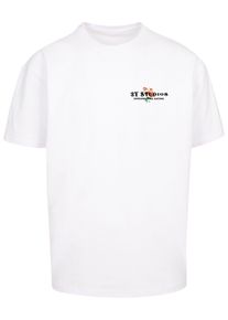 2Y STUDIOS Herren T-Shirt "2Y Studios Herren Lilia Oversize Tee", weiß, casual, Gr. XS, bedruckt, 100% Baumwolle, Shirts