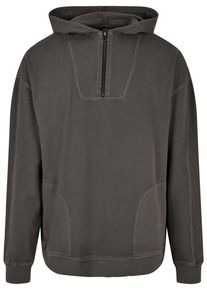 Urban Classics Herren Kapuzensweatshirt "Urban Classics Herren Overdyed Camp Hoody", schwarz, Gr. L, 100% Baumwolle, Sweatshirts