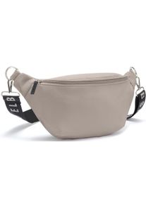 ELBSAND Damen Bauchtasche "Umhängetasche", beige, Textil, unifarben, clean, Taschen, Crossbody Bag, Gürteltasche, Brusttasche, Hüfttasche VEGAN