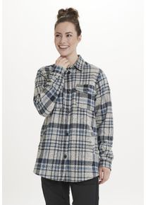 WHISTLER Damen Fleeceshirt "Milly", blau, casual, Gr. 38, kariert, 100% Polyester, Shirts, mit tollem Karo-Muster
