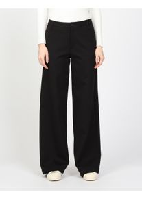 Gang Damen Stoffhose "Gang Hosen Wide Fit 94CINZIA PALAZZO", schwarz, Gr. 28, 66% Baumwolle, 31% Polyester, 3% Elasthan, Hosen