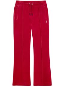 Juicy Couture Damen Sweathose "TINA TRACK PANT_ Damen", rot, Gr. M, 95% POLYESTER, 5% ELASTAN, Hosen, Trainingshose Damen, Sweathose, Velour,