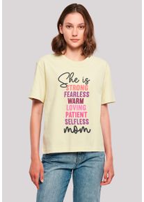 F4NT4STIC Damen T-Shirt "Mothers Day Inspirational Quote", gelb, casual, Gr. M, Obermaterial: 100% Baumwolle, Shirts, Premium Qualität
