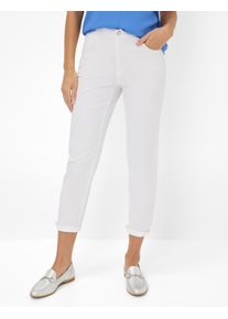 Brax Damen 5-Pocket-Hose "Style MARY S", weiß, Gr. 21, 78% Baumwolle, 19% Lyocell, 3% Elasthan, Hosen