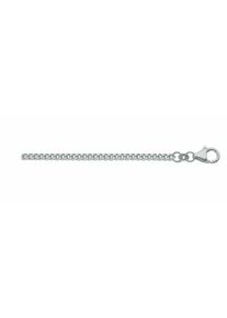Adelia´s ADELIA ́S Damen Goldkette "333 Weißgold Flach Panzer Halskette Ø 1,8 mm", 45, Weißgold 333, silber, Weißgold 333, Halsketten, Weißgoldschmuck für