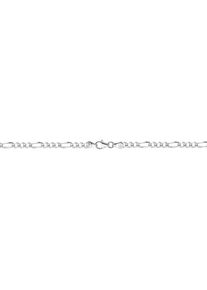 Firetti Damen Collierkettchen "Schmuck Geschenk Silber 925 Armband Kette Figarokette diamantiert", 55, Silber 925 (Sterlingsilber), B: 6,5mm, silber,