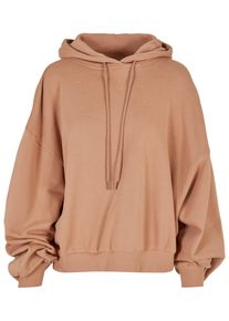 Urban Classics Damen Rundhalspullover "Urban Classics Damen Ladies Organic Oversized Terry Hoody", gelb, casual, Gr. XS, unifarben, 100% Baumwolle,