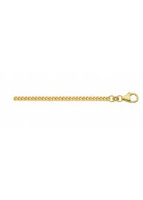 Adelia´s ADELIA ́S Damen Goldkette "333 Gold Flach Panzer Halskette Ø 1,6 mm", 50, Gelbgold 333, gold, Gelbgold 333, Halsketten, Goldschmuck für Damen