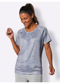 Catamaran Damen Trainingsshirt "Funktions-Shirt", blau, Gr. 36, meliert, gemustert, mehrfarbig, bedruckt, 90% Polyester, 10% Elasthan, Shirts