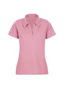 TRIGEMA Damen Poloshirt "TRIGEMA Poloshirt ohne Knopfleiste", lila, Basic, Gr. M, 100% Baumwolle, Shirts