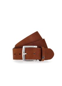 Mustang Damen Ledergürtel, braun, casual,klassisch, Gr. 95, unifarben, Leder, Gürtel, Mit Druckknopf-Applikation auf der Schlaufe, 4 cm