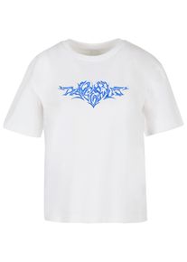 MISS TEE Herren T-Shirt "Miss Tee Damen Danger Girl Tee", weiß, casual, Gr. XL, bedruckt, 100% Baumwolle, Shirts