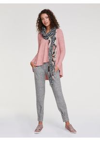Heine Damen Rundhalsshirt "Rundhals-Shirt", rosa, Gr. 38, meliert, unifarben, 95% Polyester, 5% Elasthan, Shirts