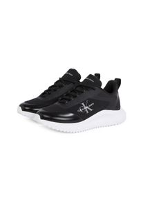 Damen Sneaker "EVA RUNNER LOW LACE MIX ML WN", Calvin Klein Jeans, Gr. 39, schwarz, Textil, Synthetik, sportlich, Schuhe, Freizeitschuh, Halbschuh,