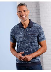CLASSIC Herren Poloshirt "Kurzarm-Poloshirt", blau, Gr. 48, meliert, 100% Baumwolle, Shirts