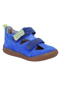 Richter Kinder Lauflernschuh "Samy WMS: mittel", Gr. 21lagoon, nautical, lime, Veloursleder, Leder, kontrastfarbene Details, modisch, Schuhe, Sandale