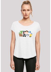 F4NT4STIC Damen T-Shirt "Star Wars Character Logo", weiß, casual, Gr. XXL, Obermaterial: 100% Baumwolle, Shirts, Print