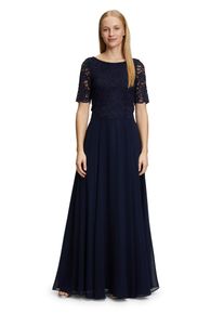 Vera Mont Damen Abendkleid "Vera Mont Abendkleid mit Spitze", blau, feminin, Gr. 48, Obermaterial: 100% Polyester. Futter: 100% Polyester., Kleider,